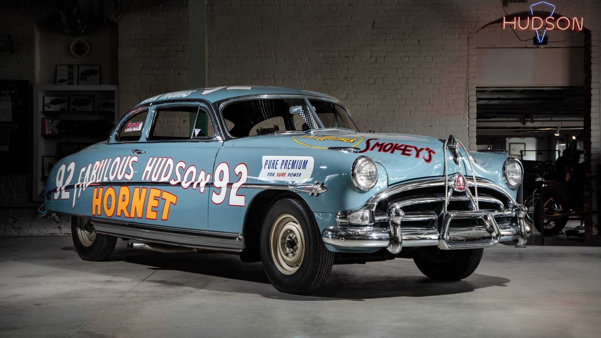 01 Hudson Hornet Front 3Q Hagerty Drivers Foundation Preston Rose scaled