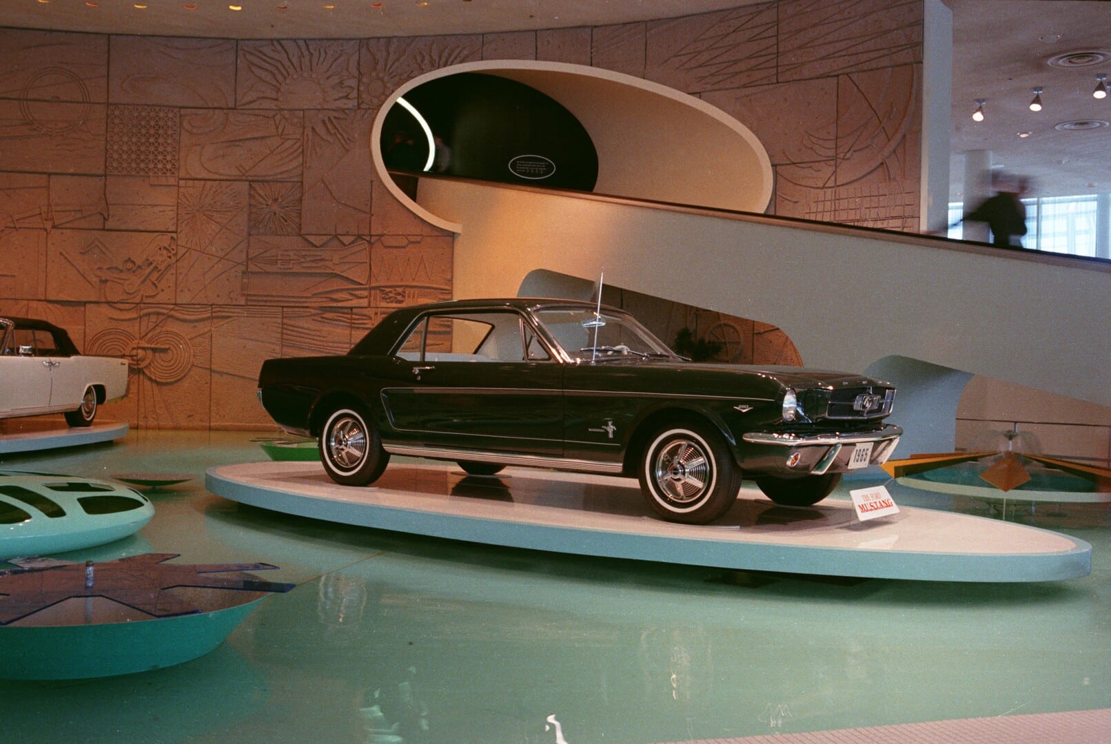 1965 Ford Mustang on display at the 1964 New York World's Fair, Flushing Meadows–Corona Park in Queens.