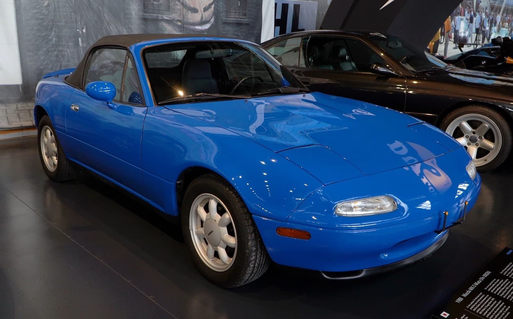 1988 pre-production Mazda Miata at the Autoworld Museum in Brussels, Belgium (Hagerty 2024 Future of Driving Survey).