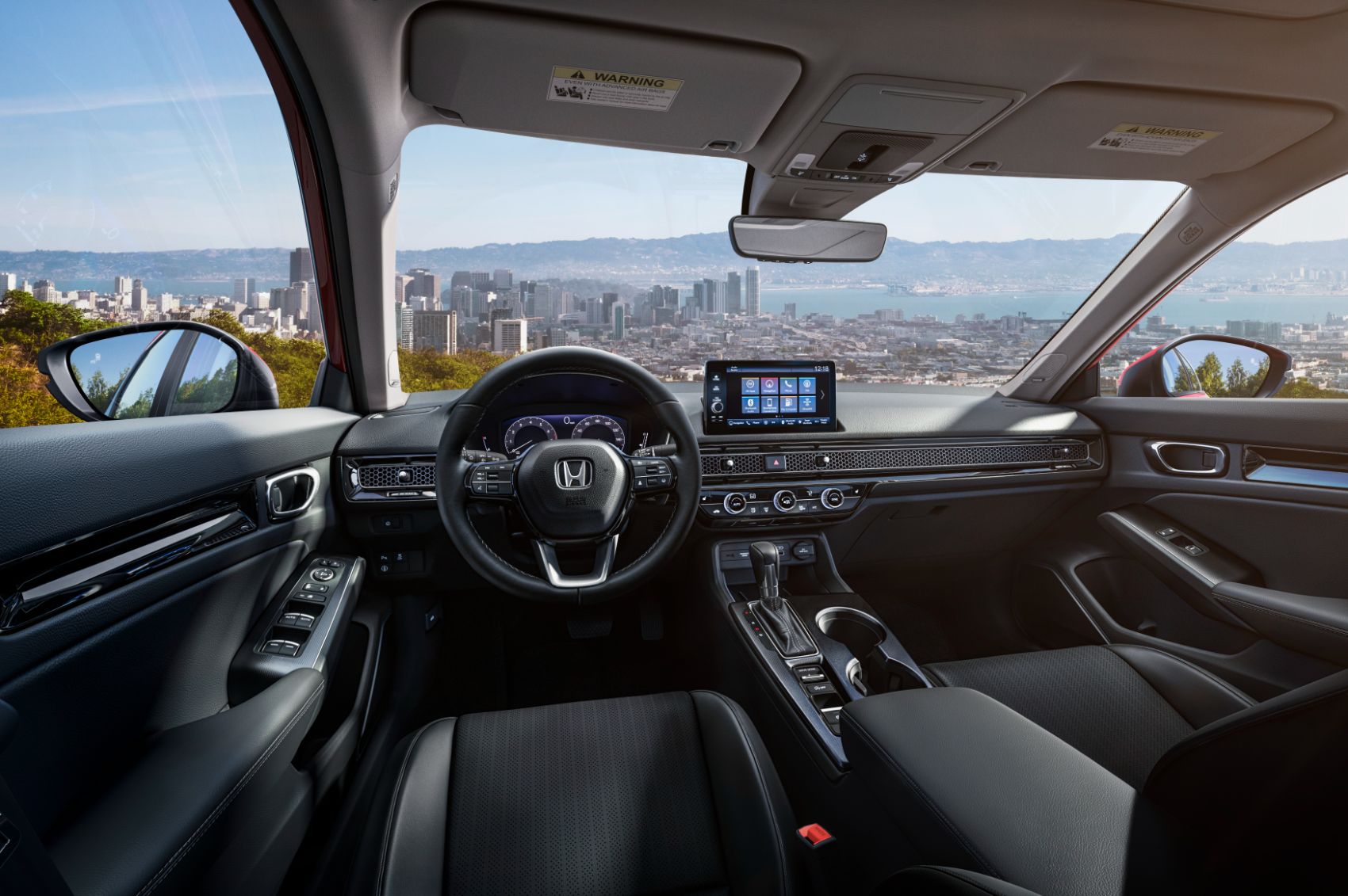 2022 Honda Civic interior layout.