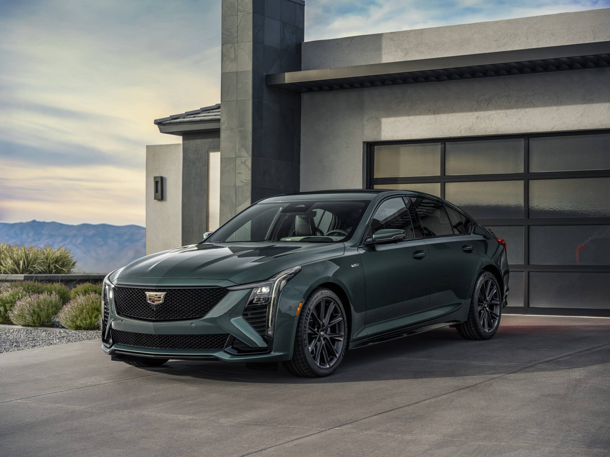 2025 Cadillac CT5-V in Typhoon Metallic.
