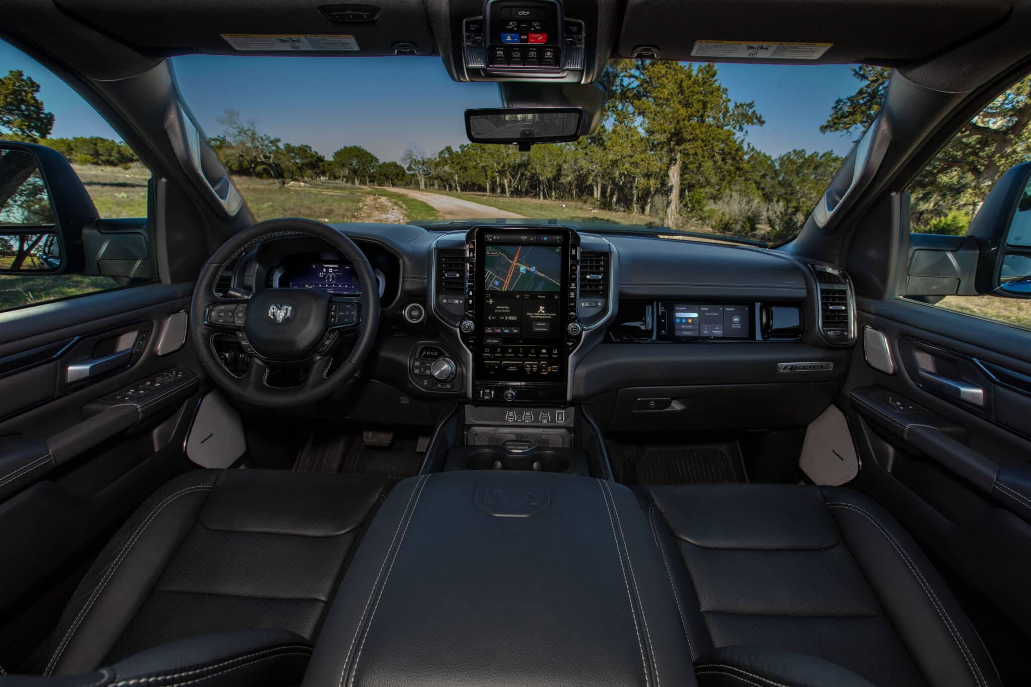 2025 Ram 1500 Rebel interior layout.