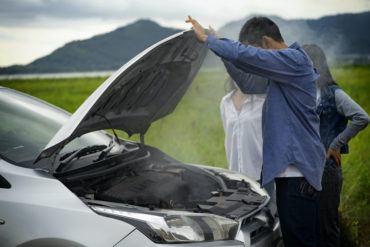 Young driver experiences roadside breakdown